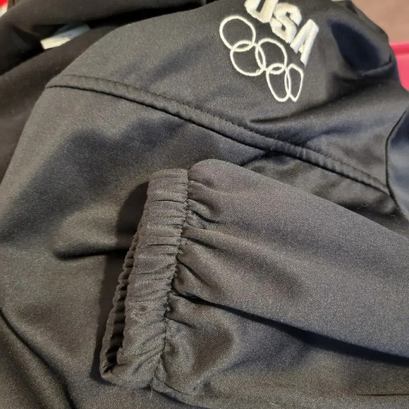 OLYMPIC COMMITTEE Men's Embroidered Knit Jacket Size XXXL Navy Blue - Picture 13 of 13